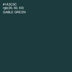 #1A3C3C - Gable Green Color Image
